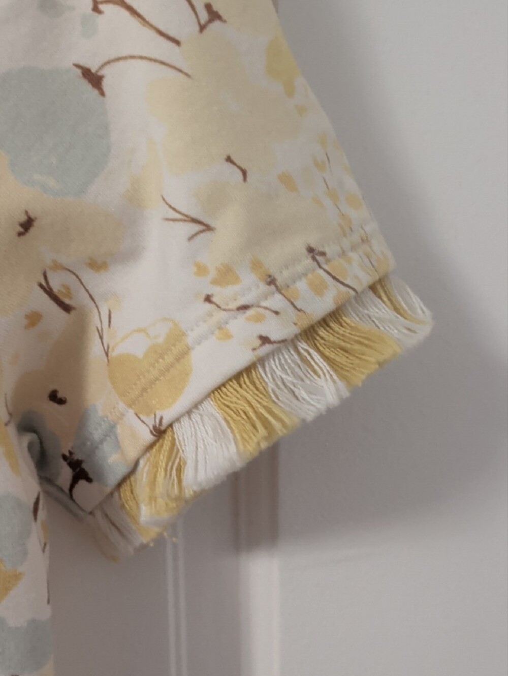 Spartina 449 Cream Dress with Yellow & Pale Blue Floral Print - Picture 3 of 5